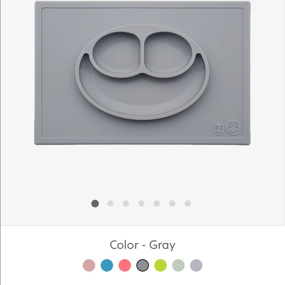 Ezpz happy face silicone mat